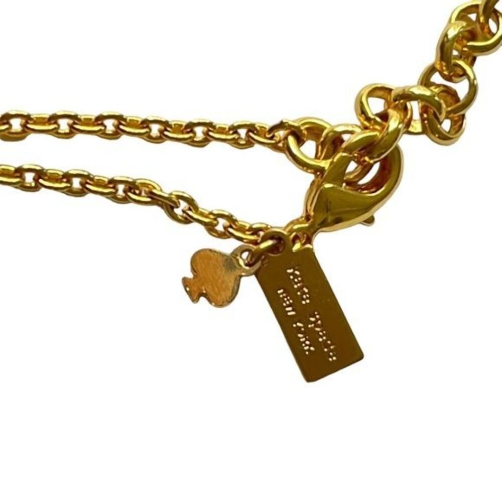 kate spade long scatter necklace with teal crystals - Picture 7 of 7